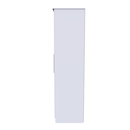 Worcester Tall Mirror Wardrobe Black & White 111cm