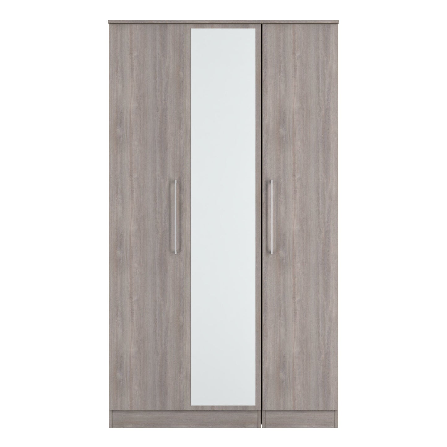 Worcester Tall Mirror Wardrobe Light Grey 111cm