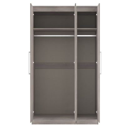 Worcester Tall Mirror Wardrobe Light Grey 111cm