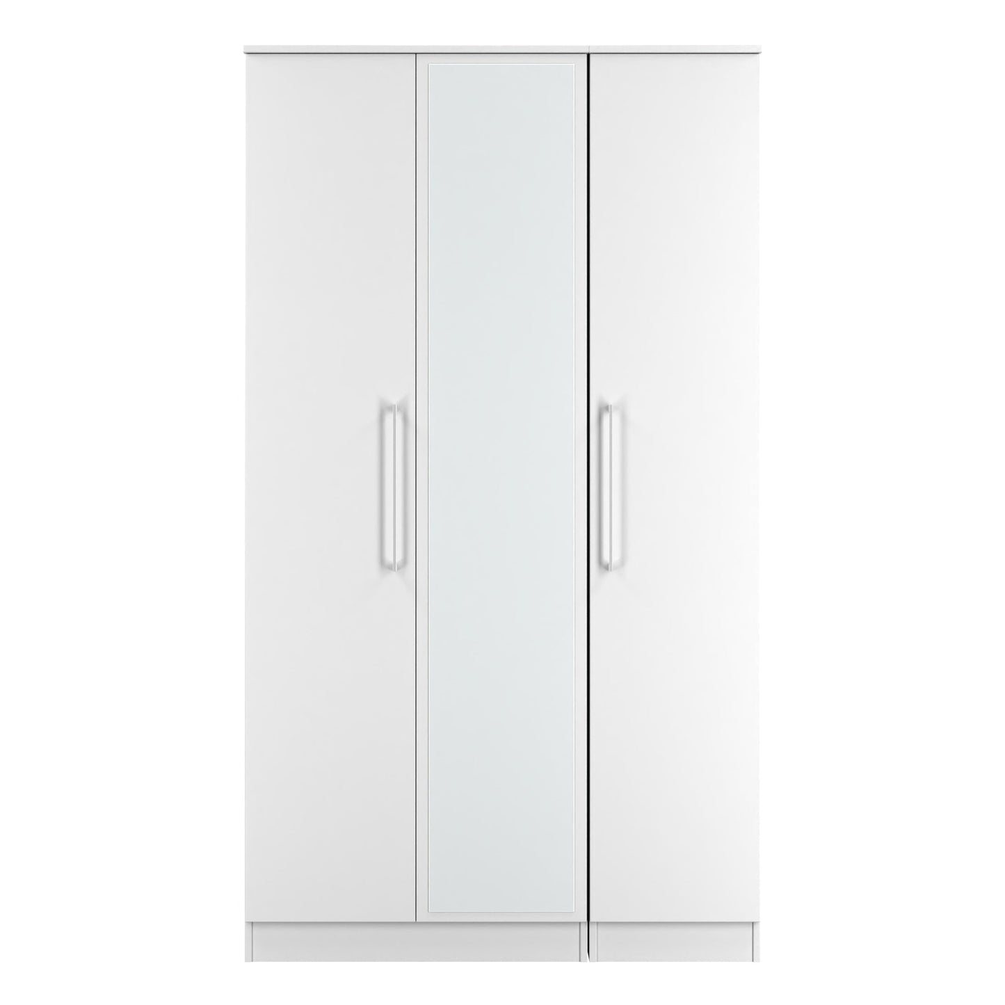 Worcester Tall Mirror Wardrobe White 111cm