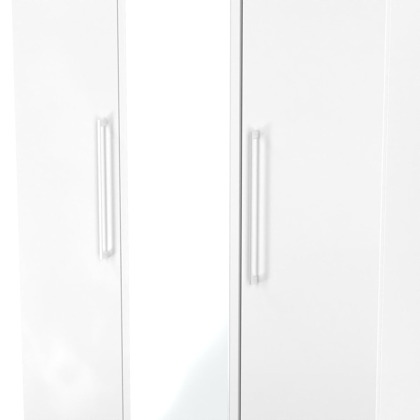 Worcester Tall Mirror Wardrobe White 111cm