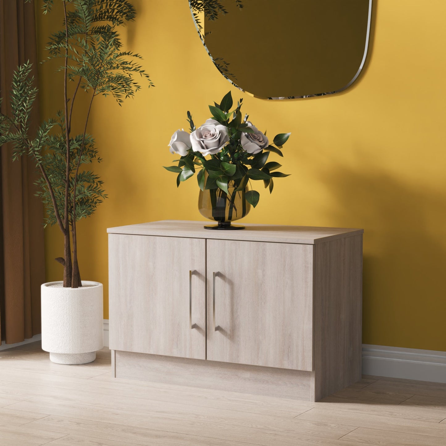 Worcester TV Unit Light Grey 2 Doors 74cm