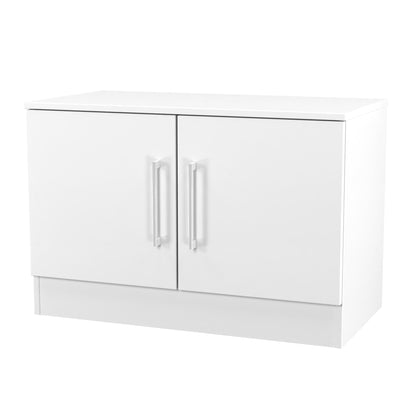 Worcester TV Unit White 2 Doors 74cm