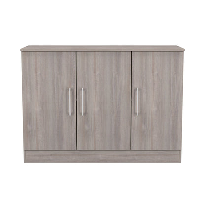 Worcester Large Sideboard Light Grey 3 Doors 1 Shelf 110cm