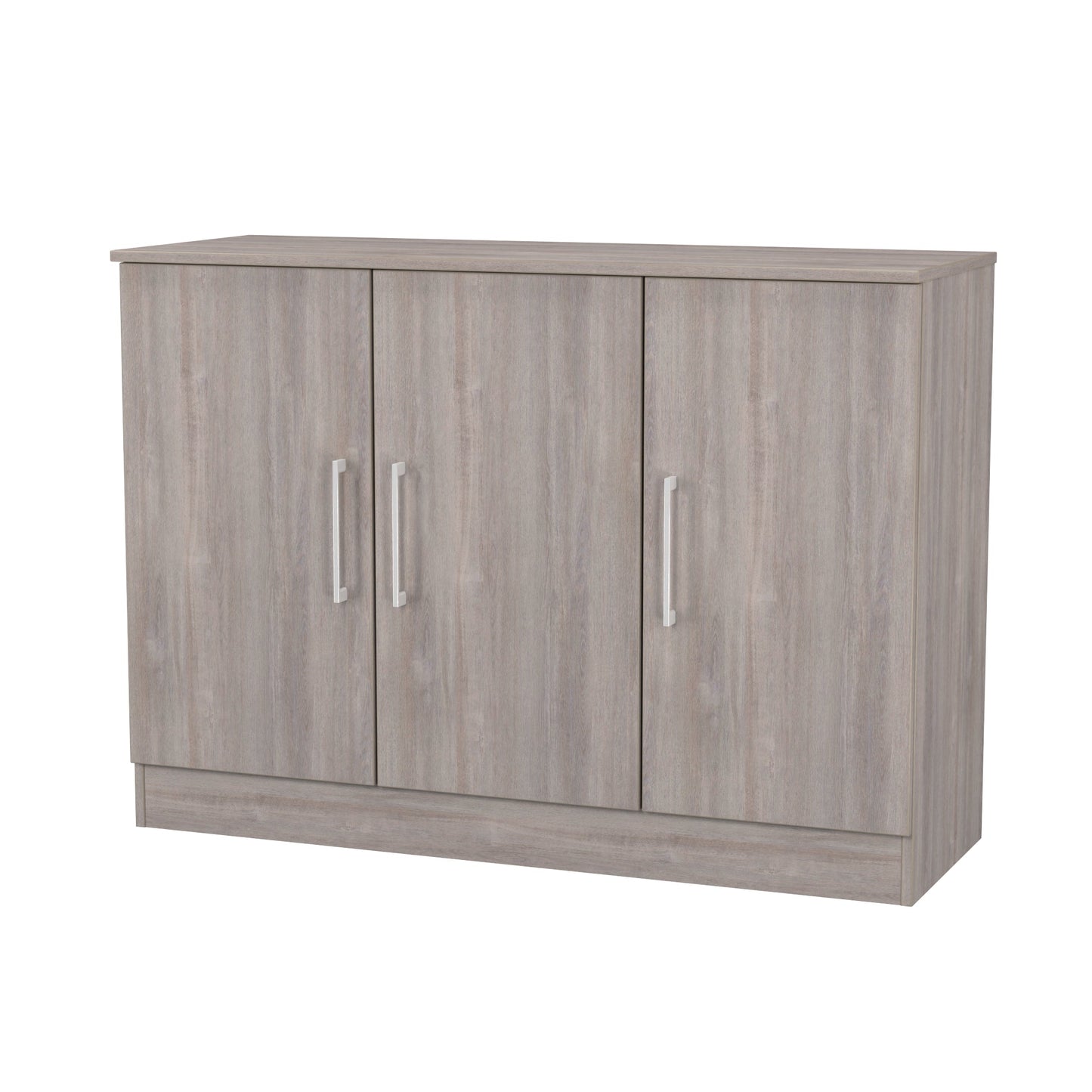 Worcester Large Sideboard Light Grey 3 Doors 1 Shelf 110cm