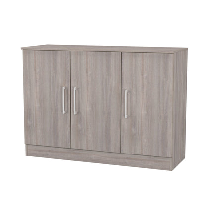 Worcester Large Sideboard Light Grey 3 Doors 1 Shelf 110cm