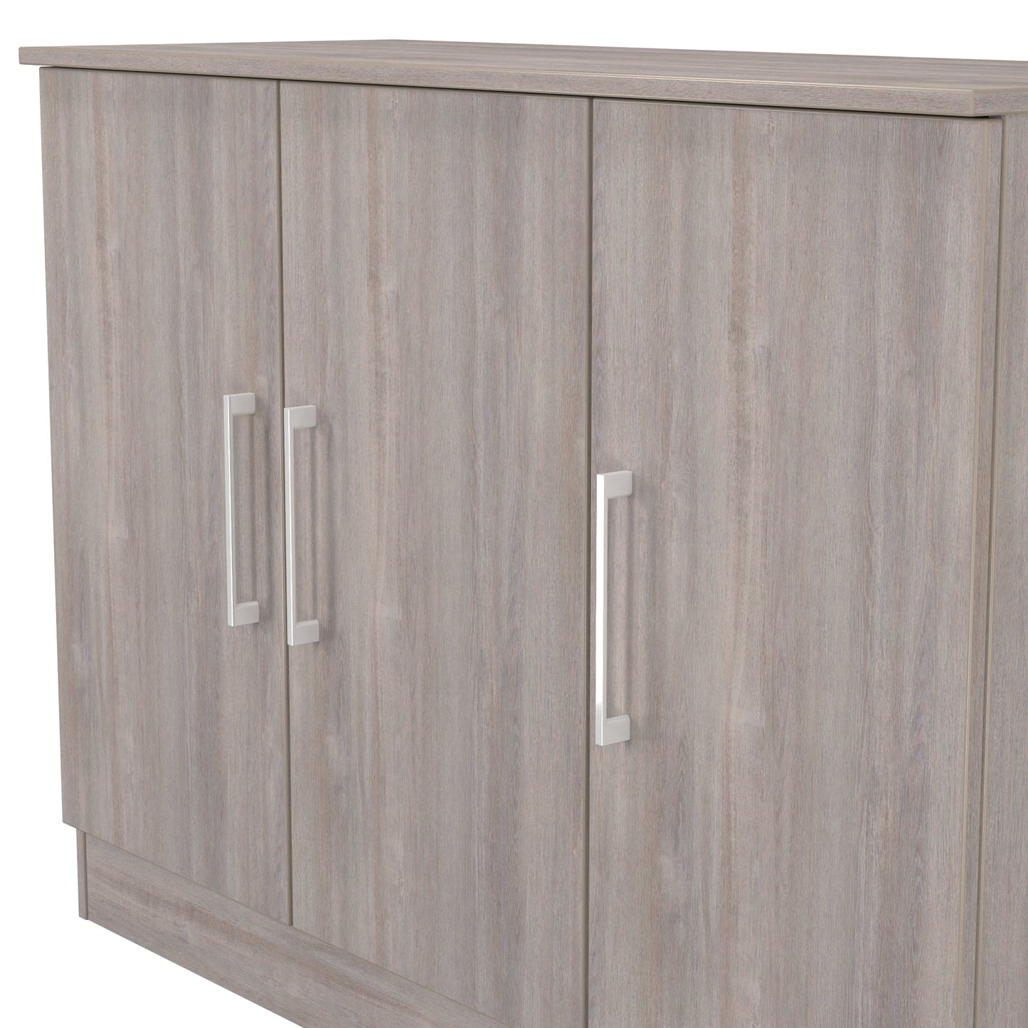 Worcester Large Sideboard Light Grey 3 Doors 1 Shelf 110cm