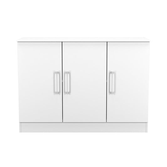 Worcester Large Sideboard White 3 Doors 1 Shelf 110cm