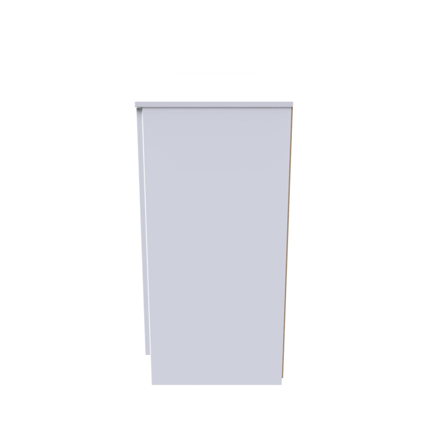 Worcester Large Sideboard Black & White 2 Doors 2 Shelves 3 Drawers 126cm