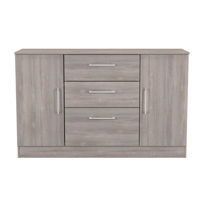 Worcester Large Sideboard Light Grey 2 Doors 2 Shelves 3 Drawers 126cm