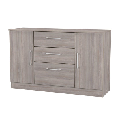Worcester Large Sideboard Light Grey 2 Doors 2 Shelves 3 Drawers 126cm