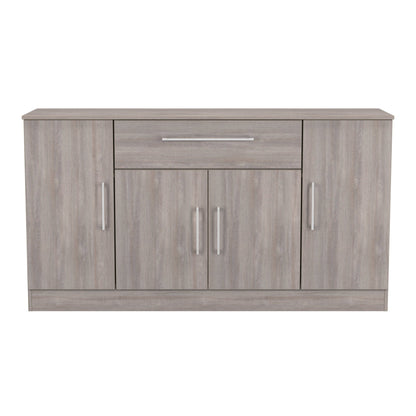 Worcester Large Sideboard Light Grey 4 Doors 2 Shelves 1 Drawer 144cm