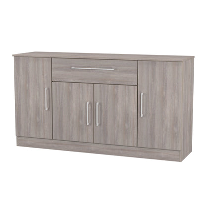 Worcester Large Sideboard Light Grey 4 Doors 2 Shelves 1 Drawer 144cm