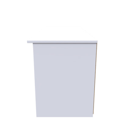 Worcester TV Unit Black & White 5 Shelves 1 Drawer 110cm