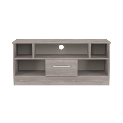 Worcester TV Unit Light Grey 5 Shelves 1 Drawer 110cm