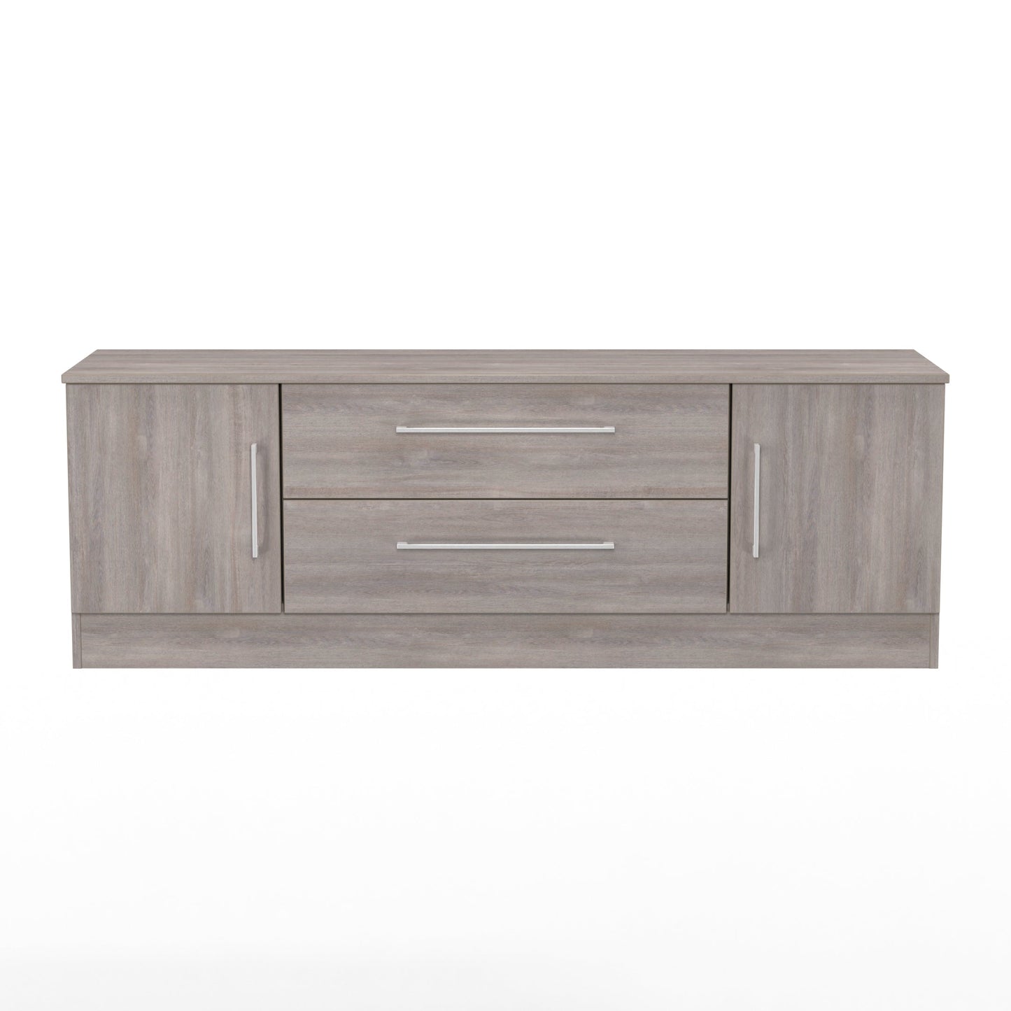 Worcester TV Unit Light Grey 2 Drawers 2 Doors 144cm