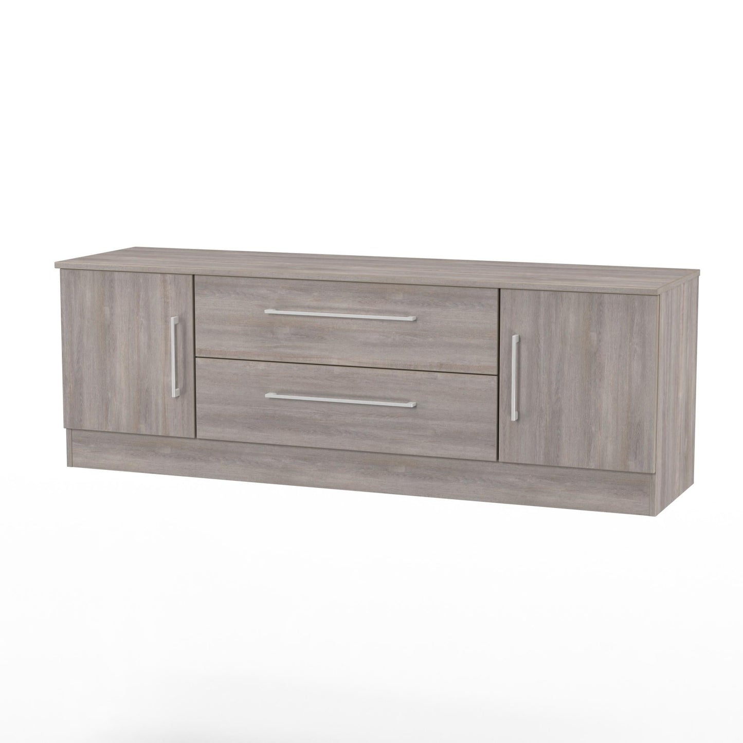 Worcester TV Unit Light Grey 2 Drawers 2 Doors 144cm