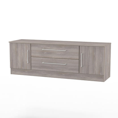 Worcester TV Unit Light Grey 2 Drawers 2 Doors 144cm