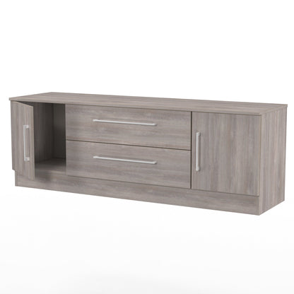 Worcester TV Unit Light Grey 2 Drawers 2 Doors 144cm