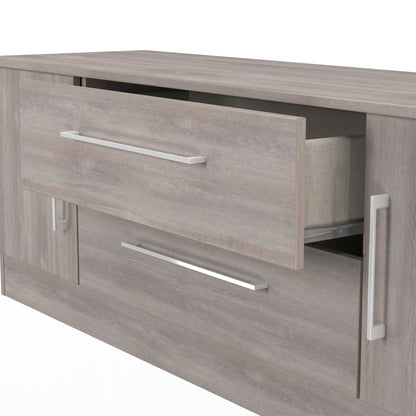 Worcester TV Unit Light Grey 2 Drawers 2 Doors 144cm