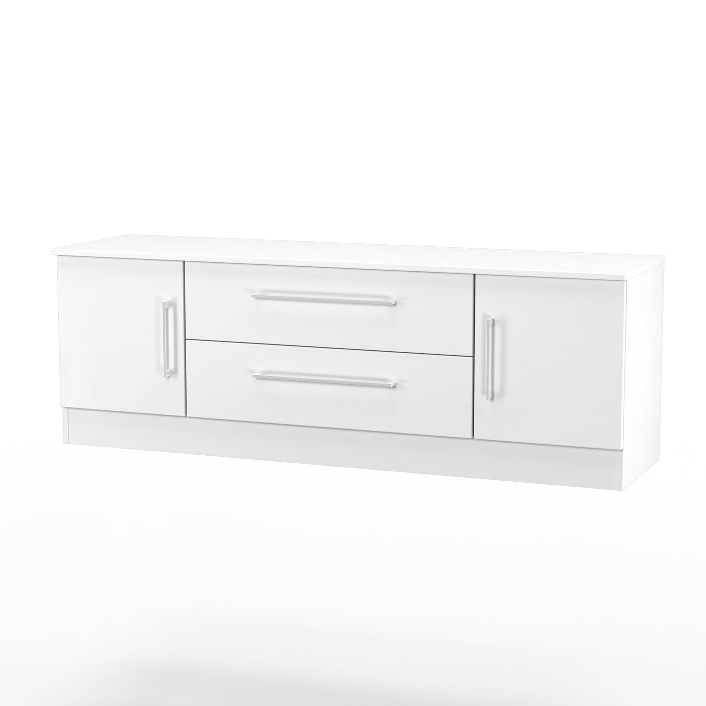 Worcester TV Unit White 2 Drawers 2 Doors 144cm