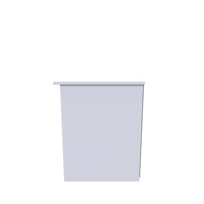 Worcester TV Unit Black & White 5 Shelves 1 Drawer 39cm