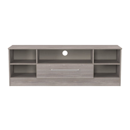 Worcester TV Unit Light Grey 5 Shelves 1 Drawer 39cm