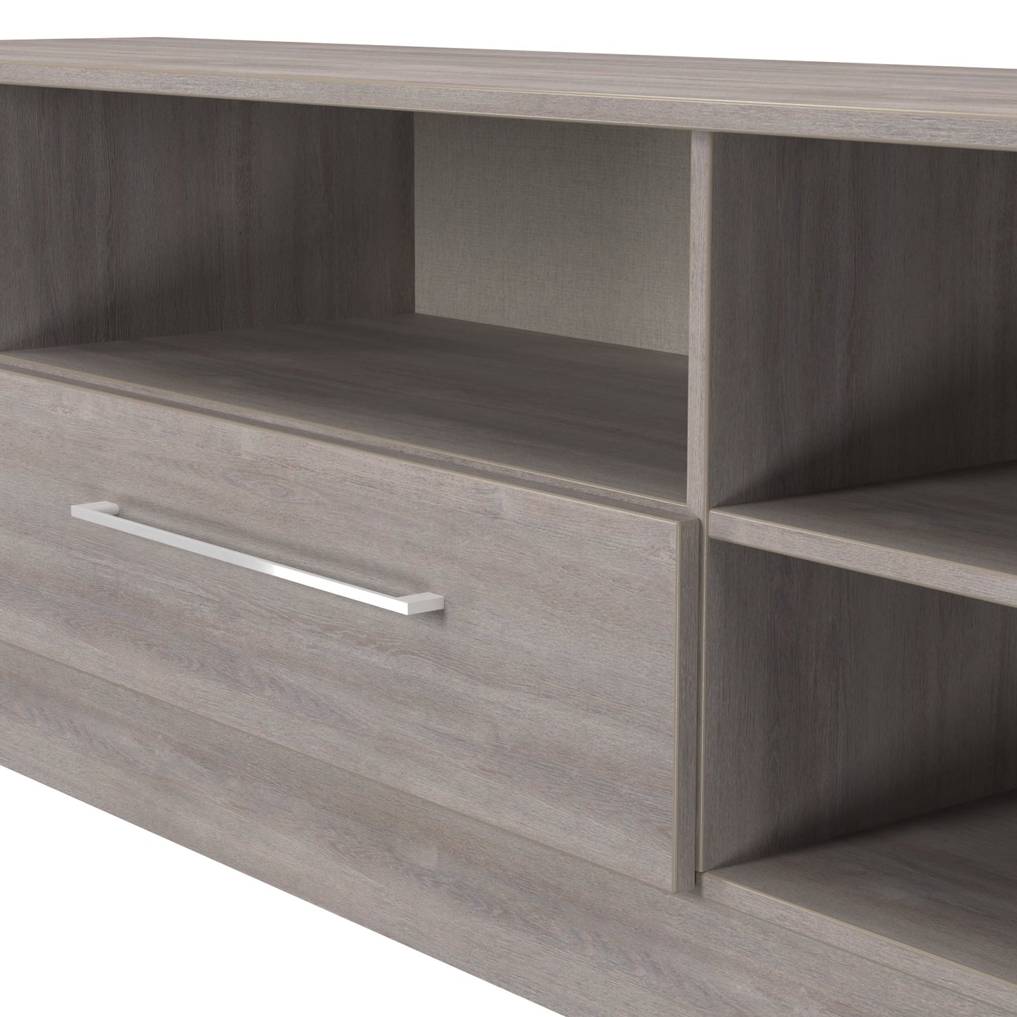 Worcester TV Unit Light Grey 5 Shelves 1 Drawer 39cm