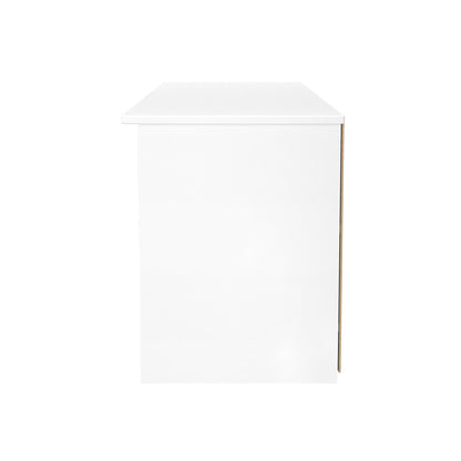 Worcester TV Unit White 5 Shelves 1 Drawer 39cm