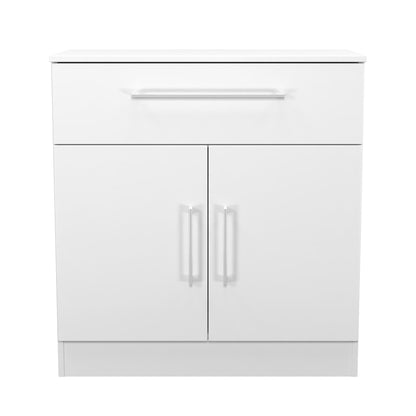 Worcester Sideboard White 2 Doors 1 Drawer 74cm