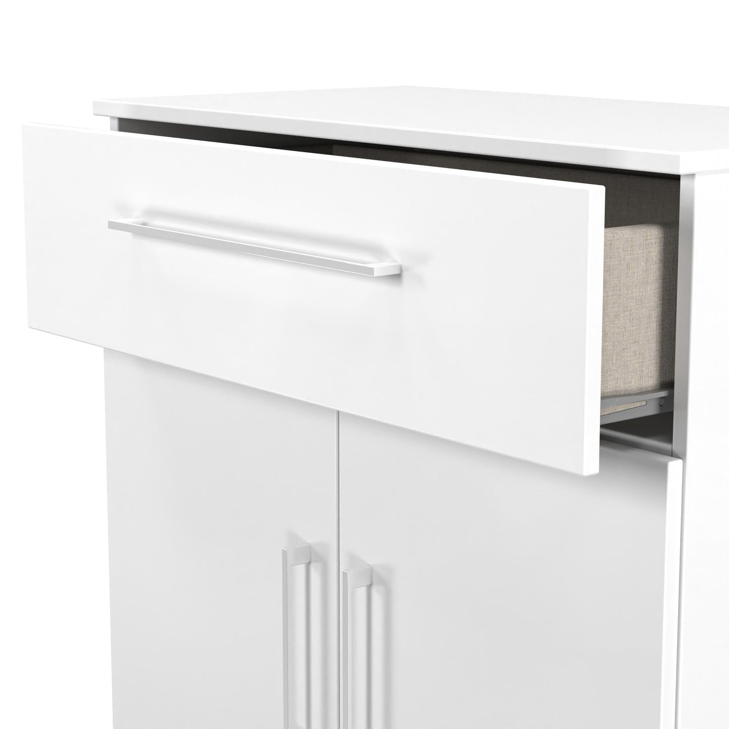 Worcester Sideboard White 2 Doors 1 Drawer 74cm