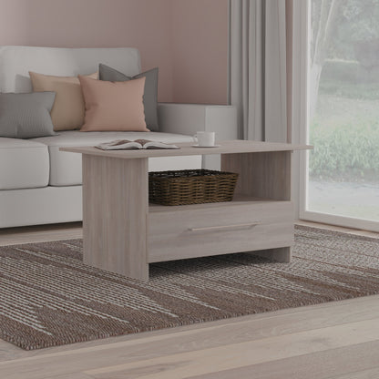 Worcester Coffee Table Light Grey 1 Shelf 1 Drawer 93cm