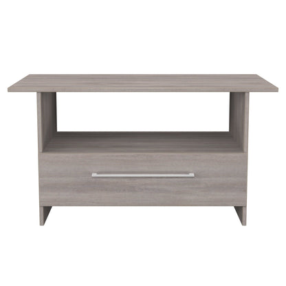 Worcester Coffee Table Light Grey 1 Shelf 1 Drawer 93cm
