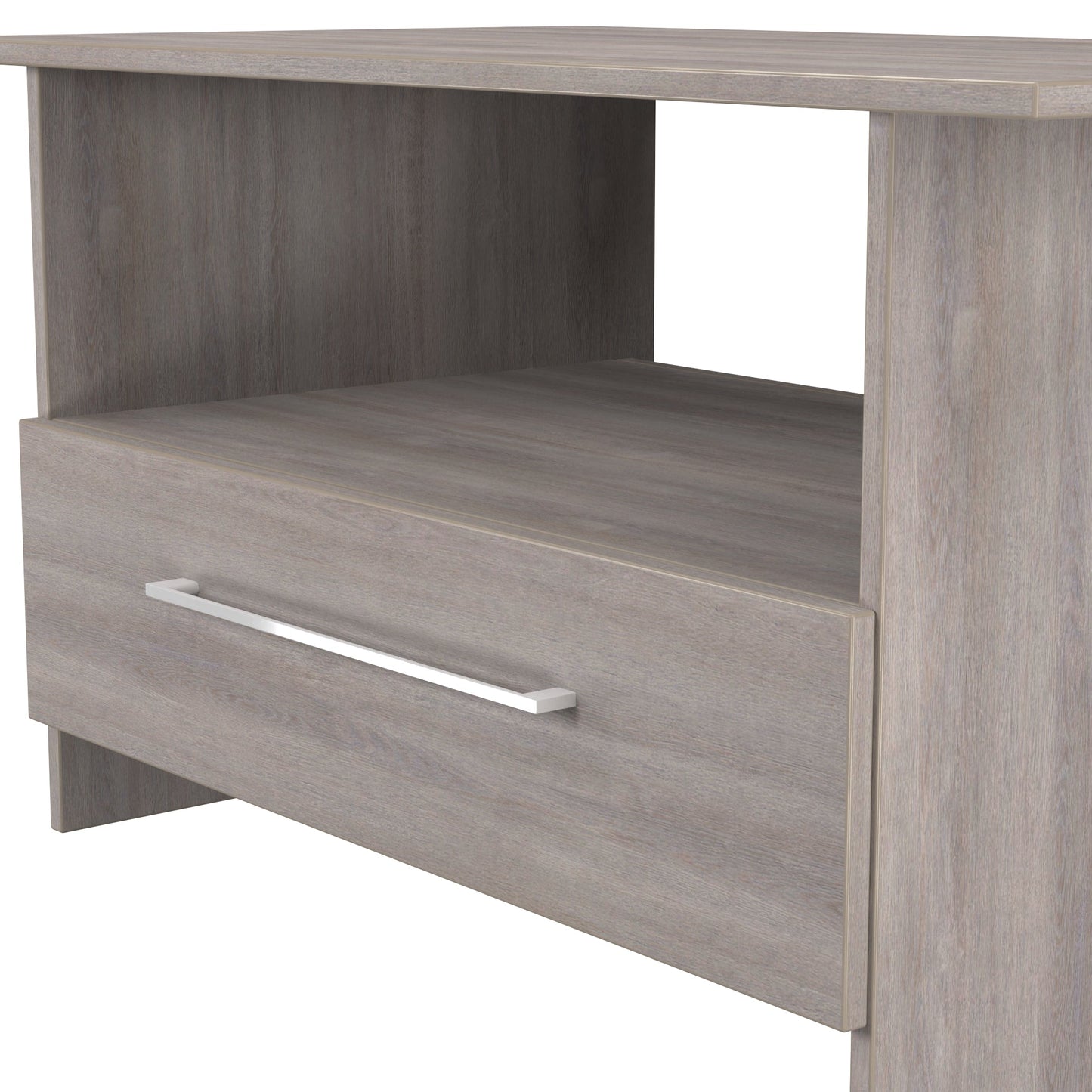Worcester Coffee Table Light Grey 1 Shelf 1 Drawer 93cm
