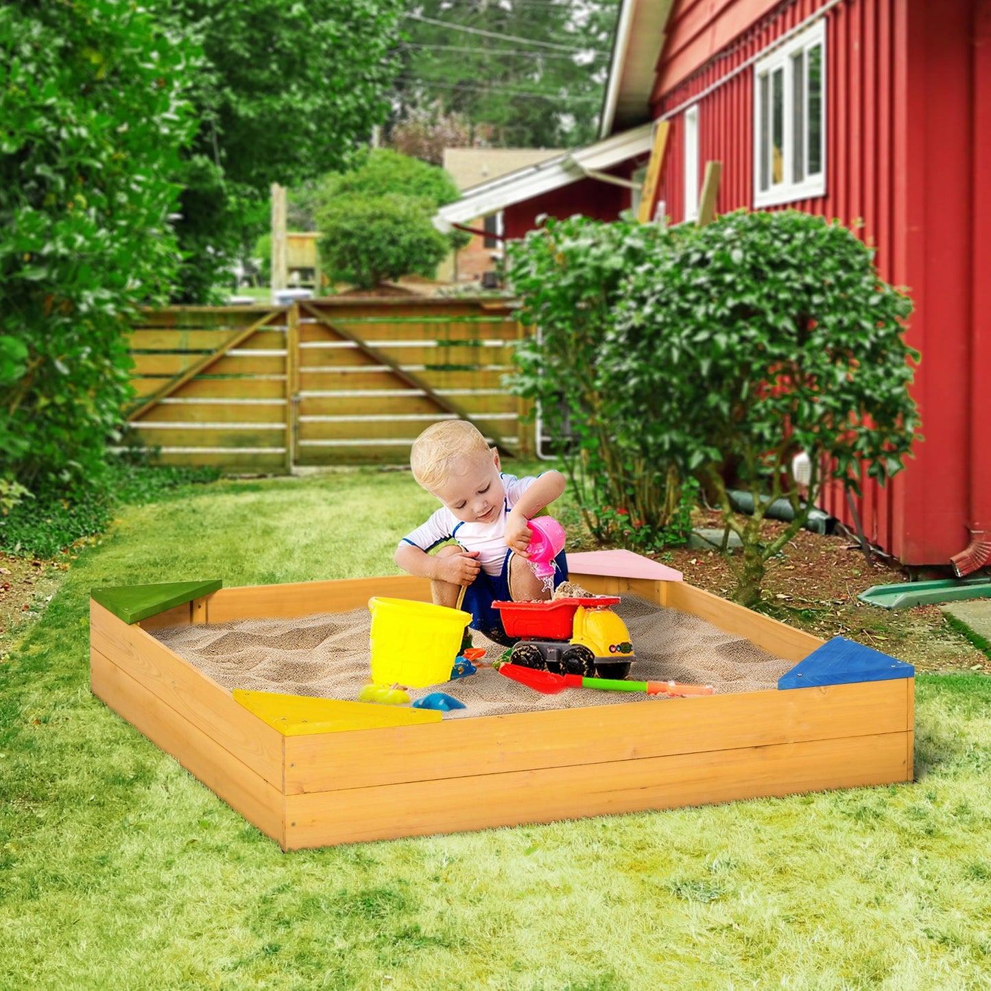 Kids Wooden Sand Pit Primary Image