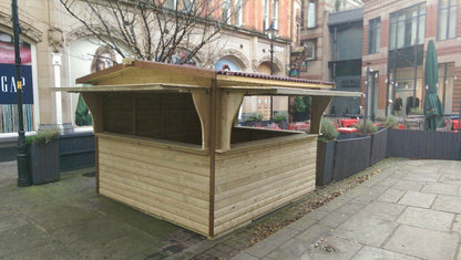 Triple Serving Hatch Event 3.3M wide x 3.3M Deep Chalet by Churnet Valley - XCH07