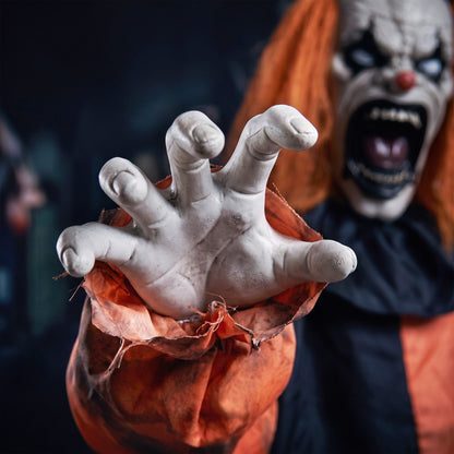 Animated Scary Clown Halloween Decoration - 85cm