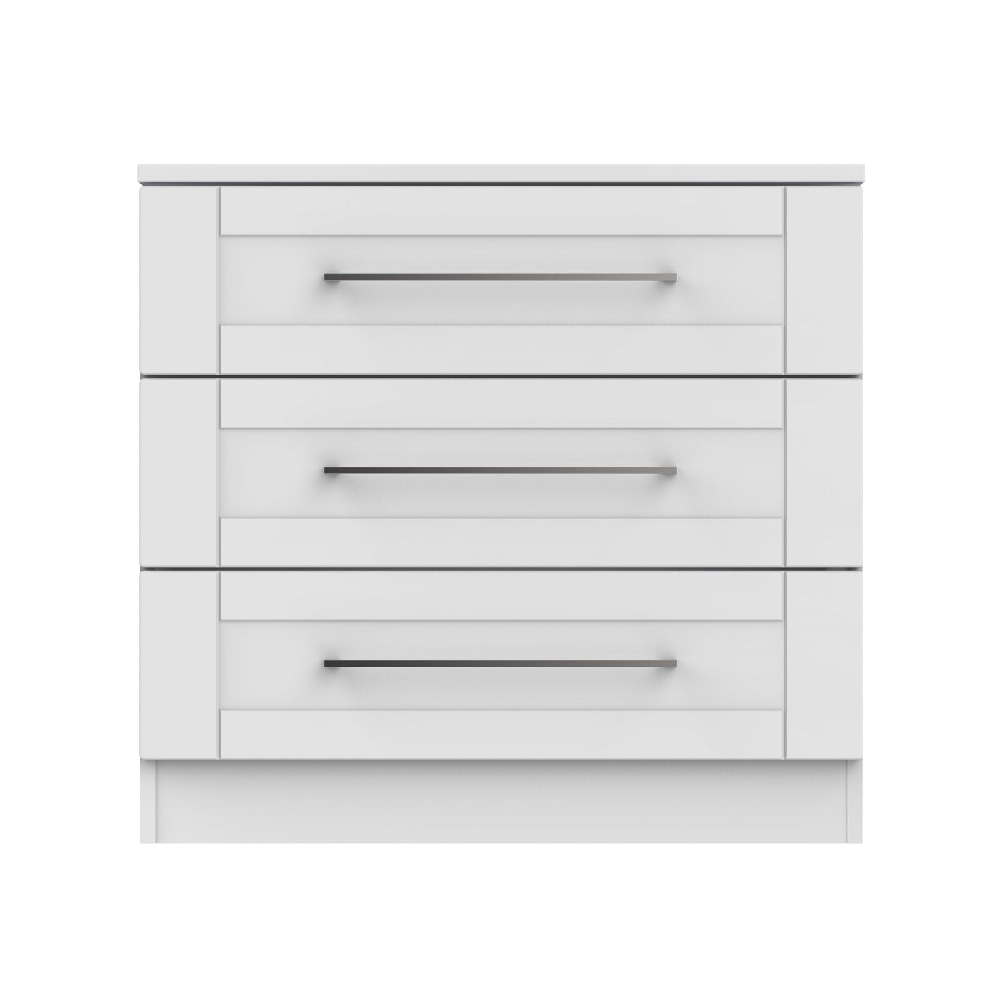 York Chest of Drawers Grey 3 Drawers 74cm