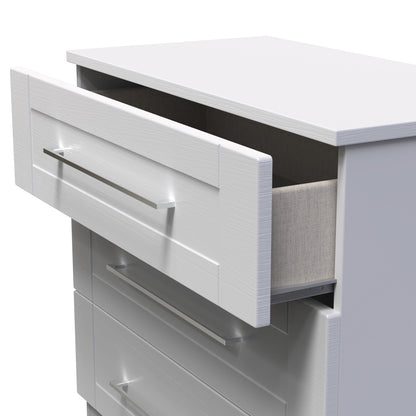 York Chest of Drawers Grey 3 Drawers 74cm