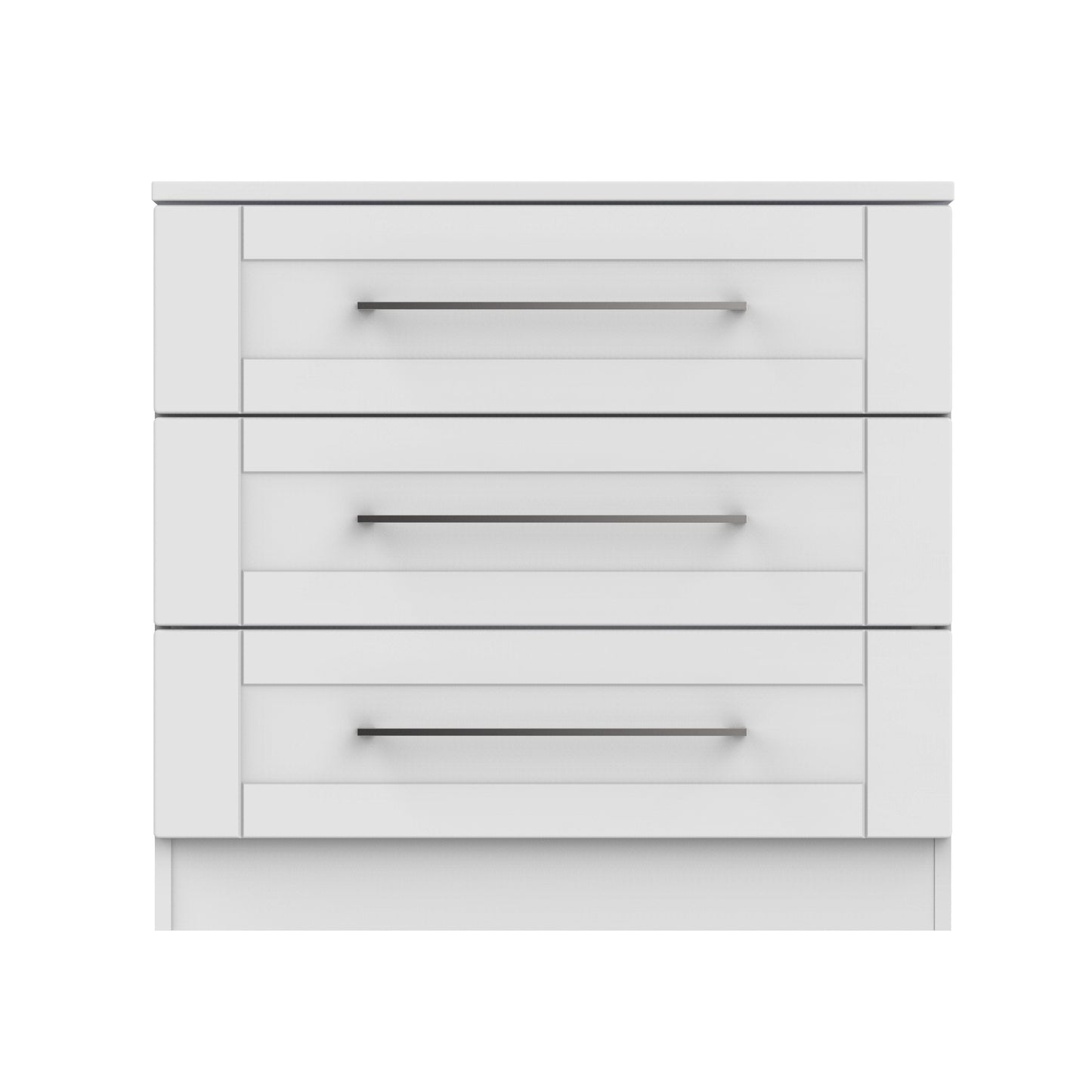York Chest of Drawers Grey 3 Drawers 74cm