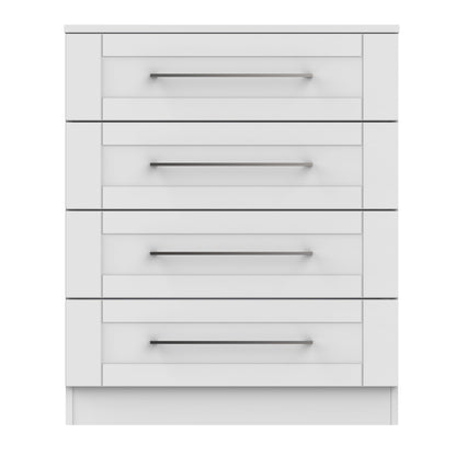 York Chest of Drawers Grey 4 Drawers 74cm