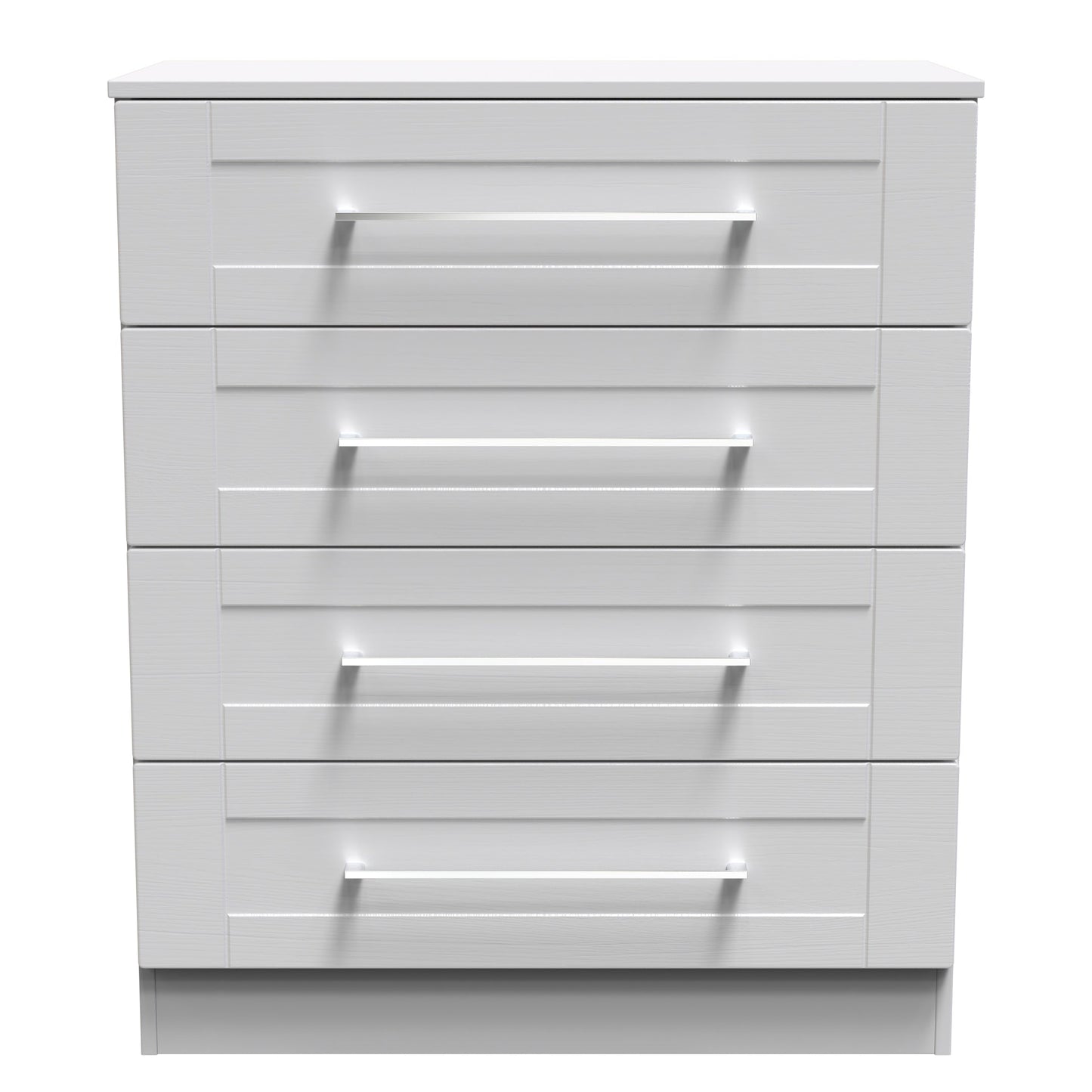 York Chest of Drawers Grey 4 Drawers 74cm