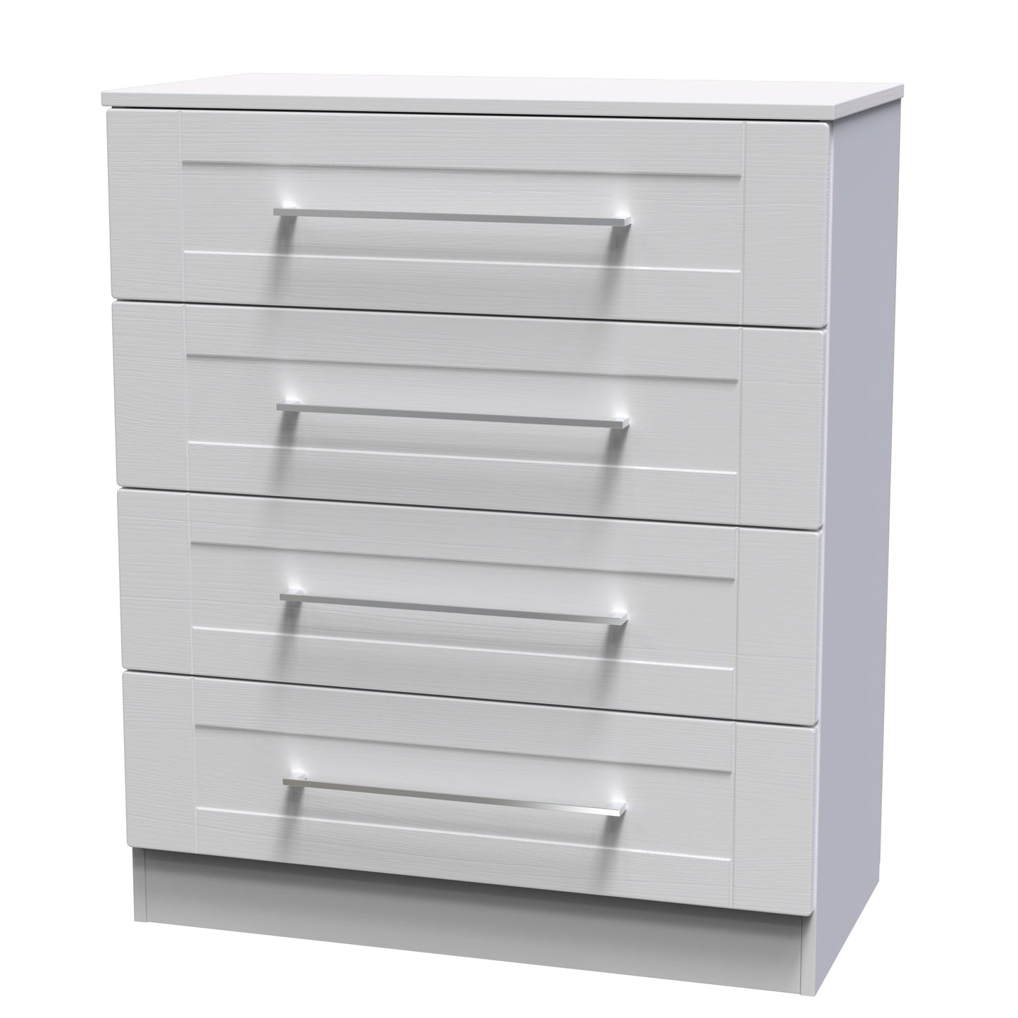 York Chest of Drawers Grey 4 Drawers 74cm