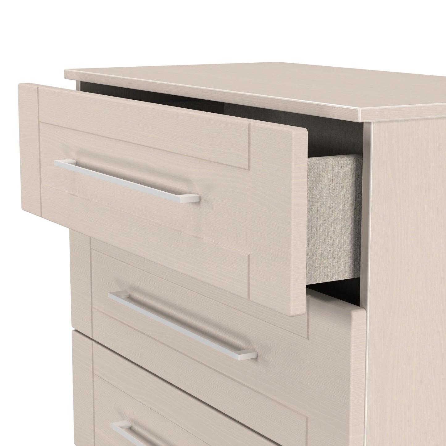 York Chest of Drawers Cream 4 Drawers 74cm
