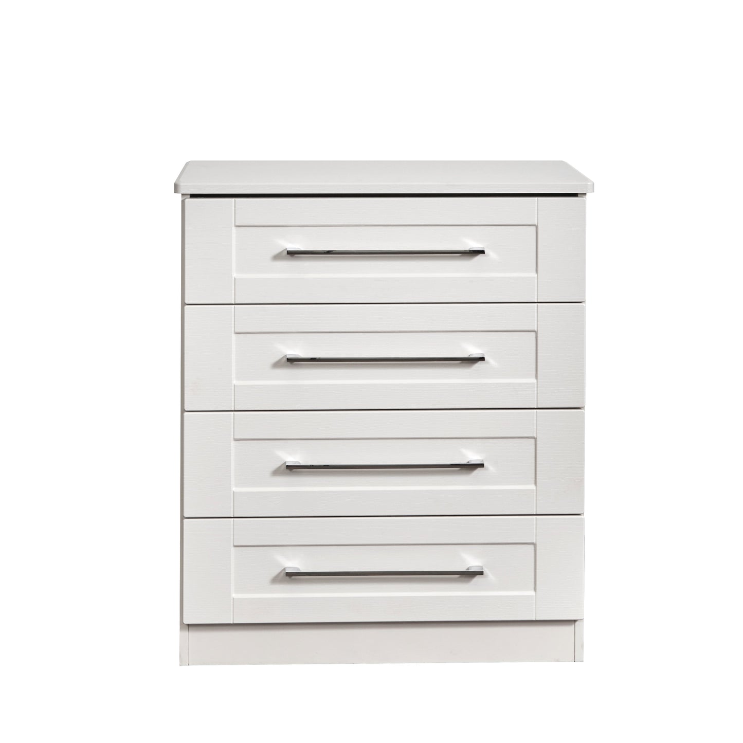 York Chest of Drawers White 4 Drawers 74cm