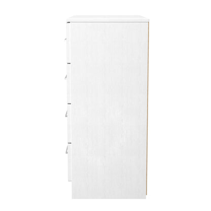 York Chest of Drawers White 4 Drawers 74cm