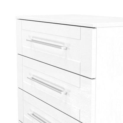 York Chest of Drawers White 4 Drawers 74cm
