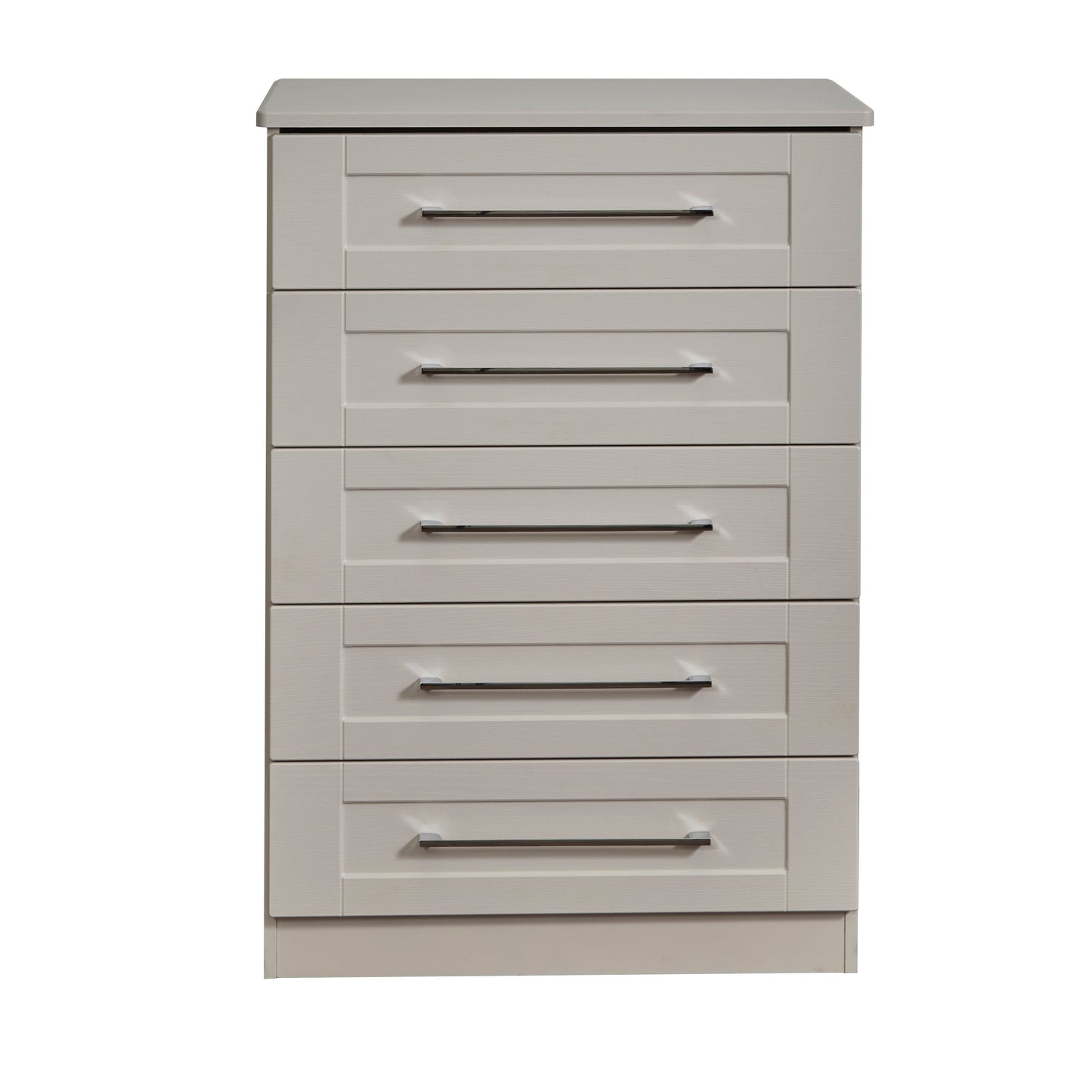 York Tall Chest of Drawers Cream 5 Drawers 74cm