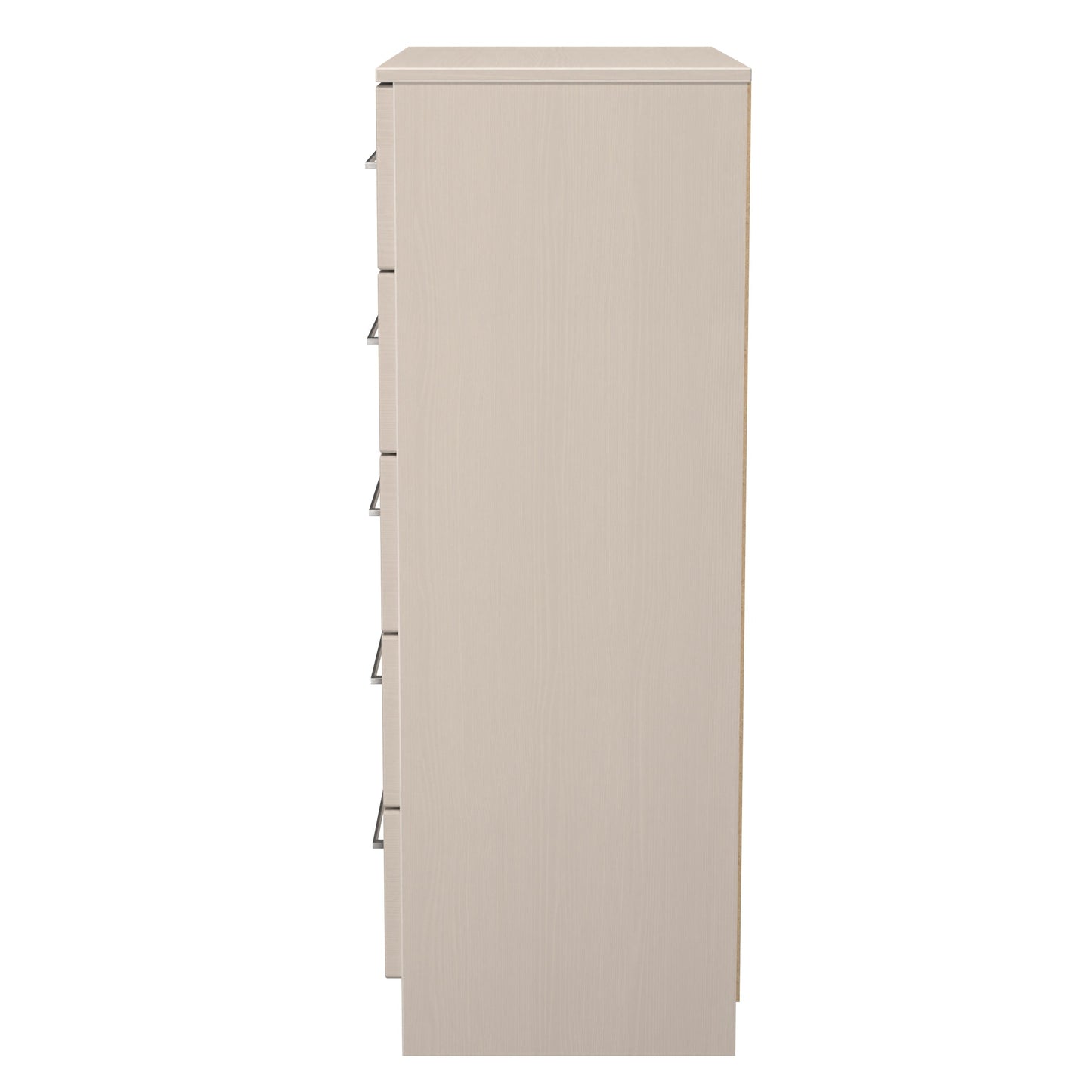 York Tall Chest of Drawers Cream 5 Drawers 74cm