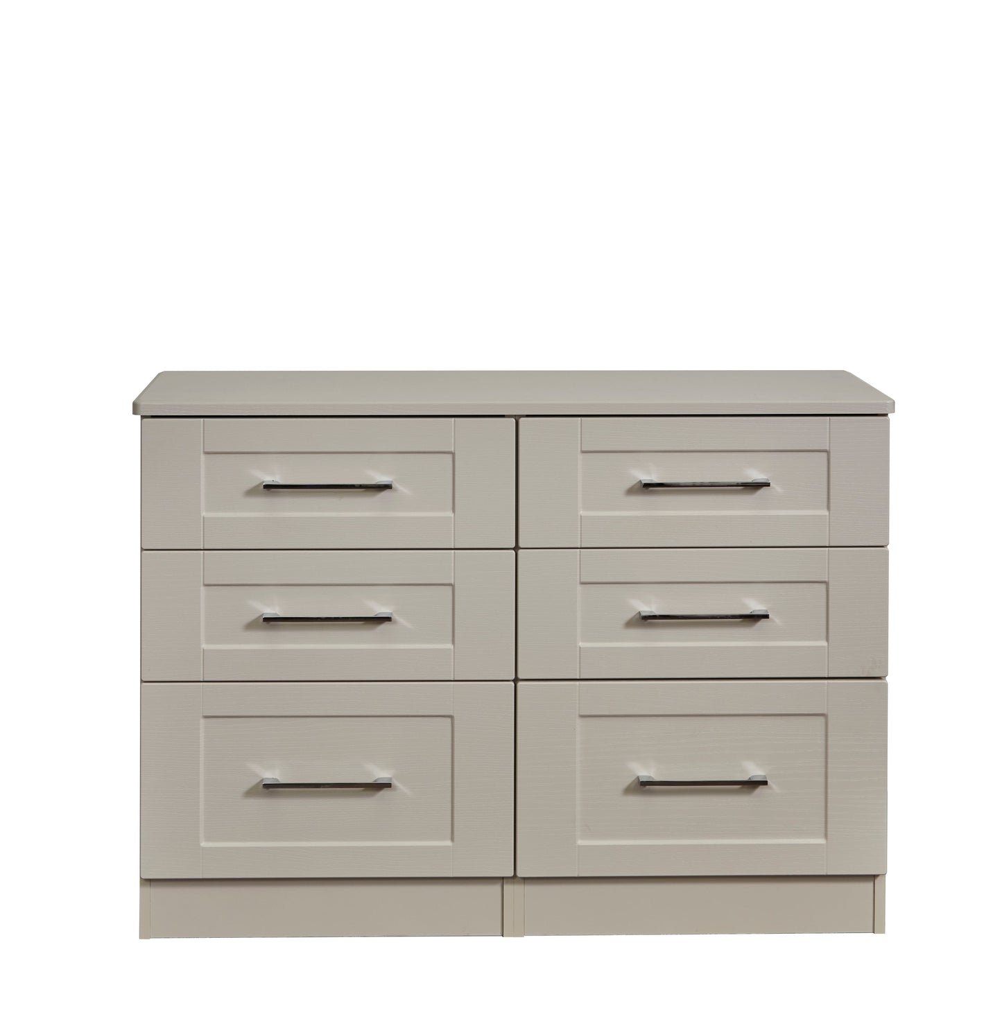 York Large Chest of Drawers Cream 6 Drawers 110cm